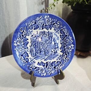 Blue and White Decorative Plate